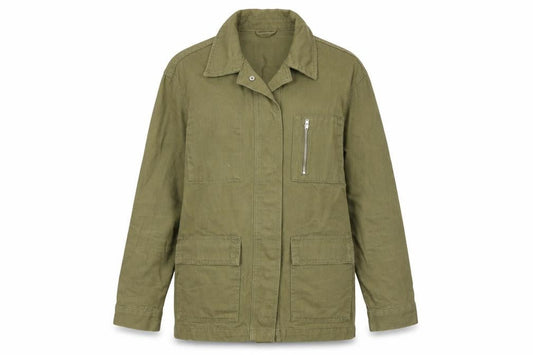 Womens UK Size XS Primark Green Military Jacket