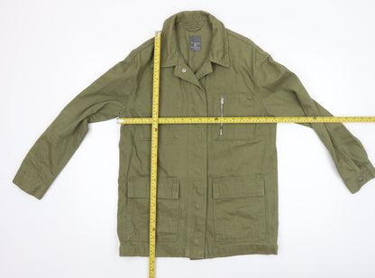 Womens UK Size XS Primark Green Military Jacket