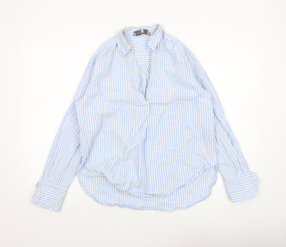 Womens UK Size S Paul Costelloe Living Studio Blue Basic Blouse