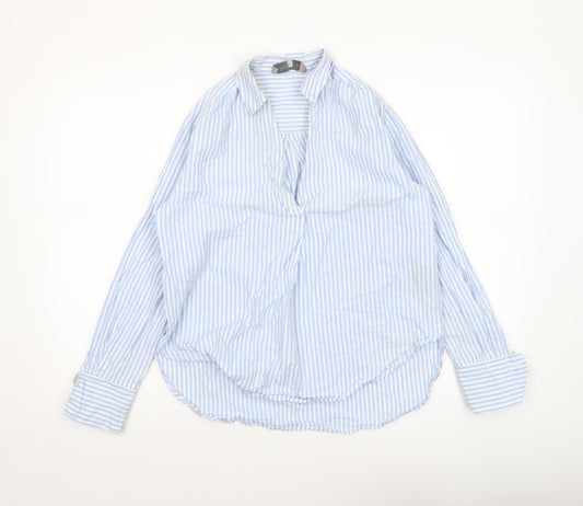 Womens UK Size S Paul Costelloe Living Studio Blue Basic Blouse