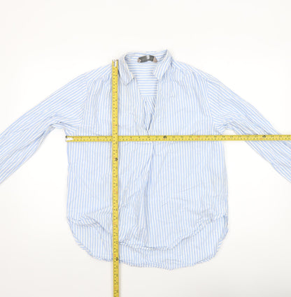 Womens UK Size S Paul Costelloe Living Studio Blue Basic Blouse