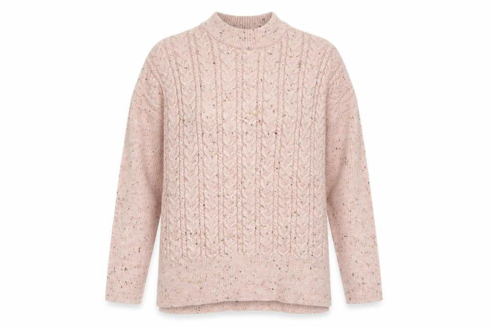 Womens UK Size M b.young Pink Pullover Jumper