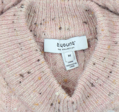 Womens UK Size M b.young Pink Pullover Jumper