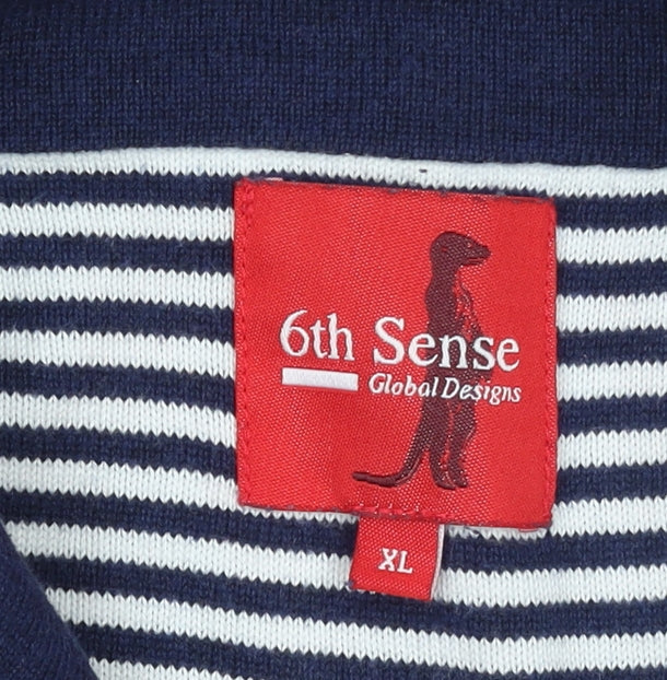 Mens UK Size XL 6th Sense Blue Pullover Jumper