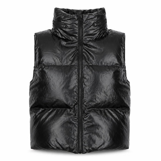 Womens UK Size L WHITE ICY Black Puffer Jacket