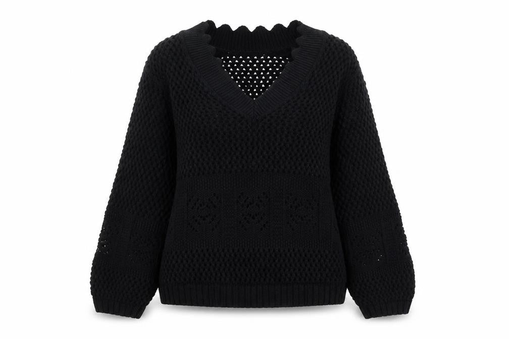 Womens UK Size XS Marks and Spencer Black Pullover Jumper