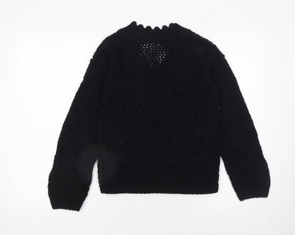 Womens UK Size XS Marks and Spencer Black Pullover Jumper