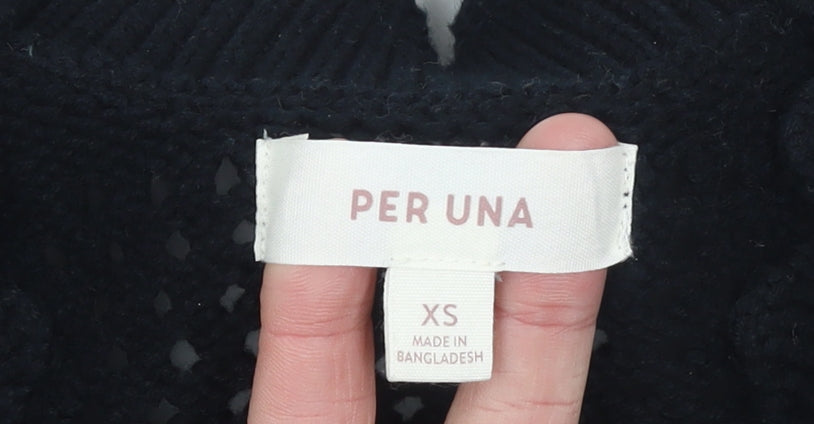 Womens UK Size XS Marks and Spencer Black Pullover Jumper