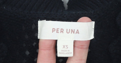 Womens UK Size XS Marks and Spencer Black Pullover Jumper