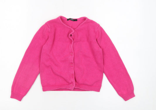 Girls UK Size 5-6 Years George Pink Cardigan Jumper