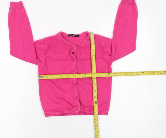 Girls UK Size 5-6 Years George Pink Cardigan Jumper