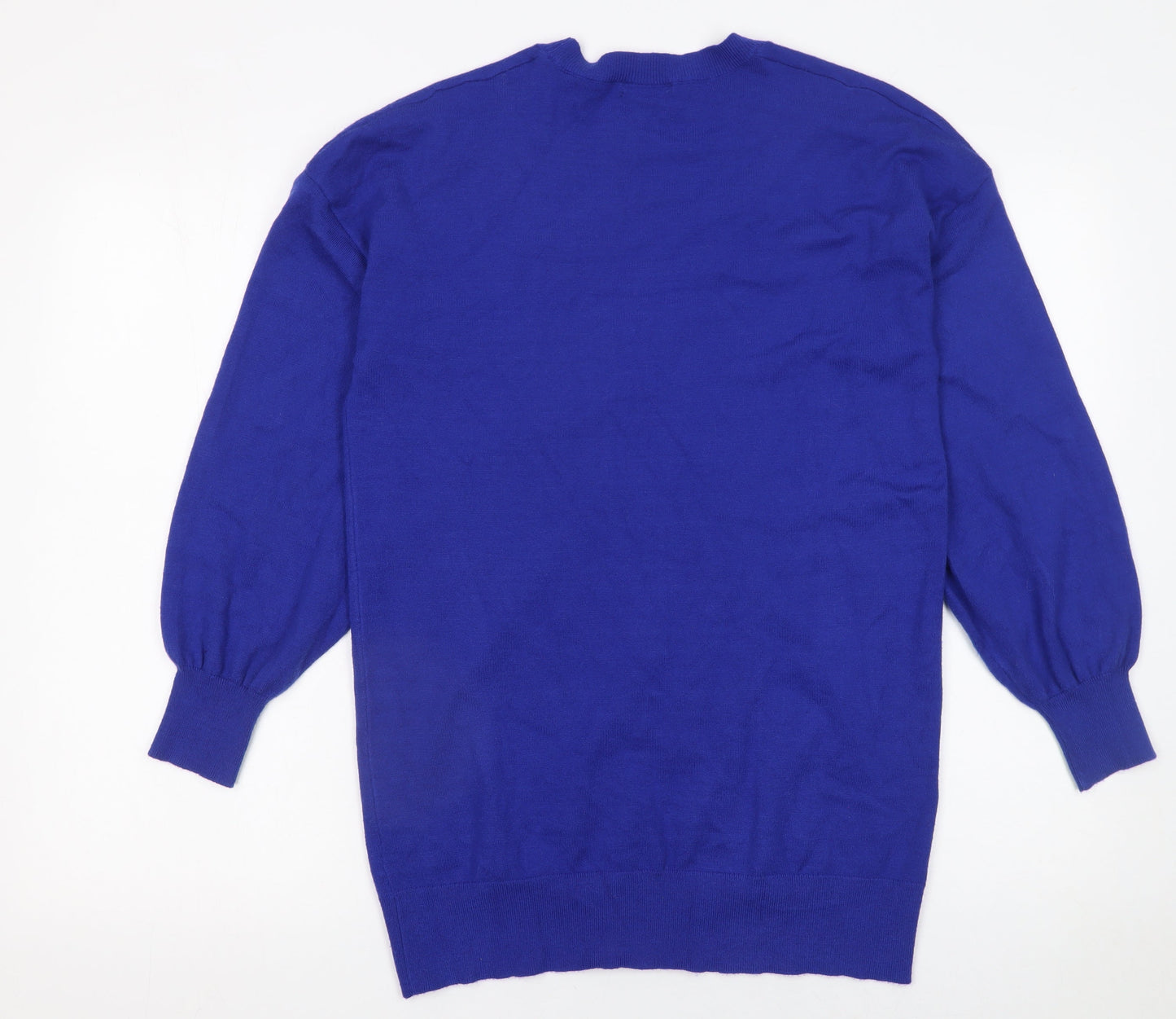 Womens UK Size 10 Roman Blue Pullover Jumper