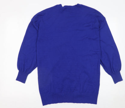 Womens UK Size 10 Roman Blue Pullover Jumper