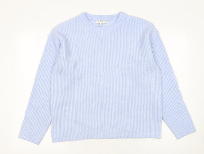 Marks and Spencer Women’s Blue Chunky Knit Pullover Jumper Size M