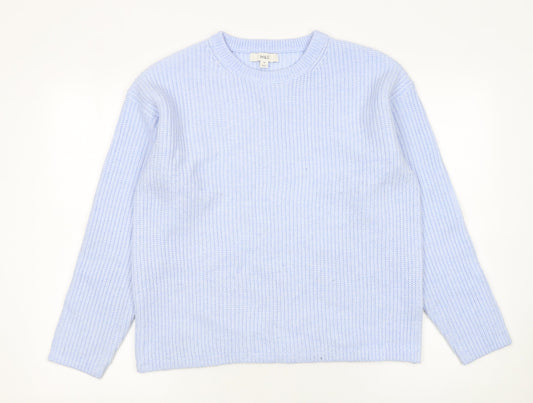 Marks and Spencer Women’s Blue Chunky Knit Pullover Jumper Size M
