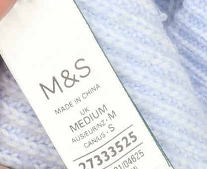 Marks and Spencer Women’s Blue Chunky Knit Pullover Jumper Size M