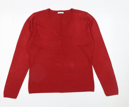 Womens UK Size 16 Matalan Red Pullover Jumper
