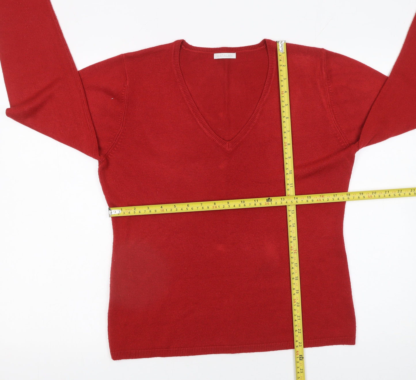 Womens UK Size 16 Matalan Red Pullover Jumper