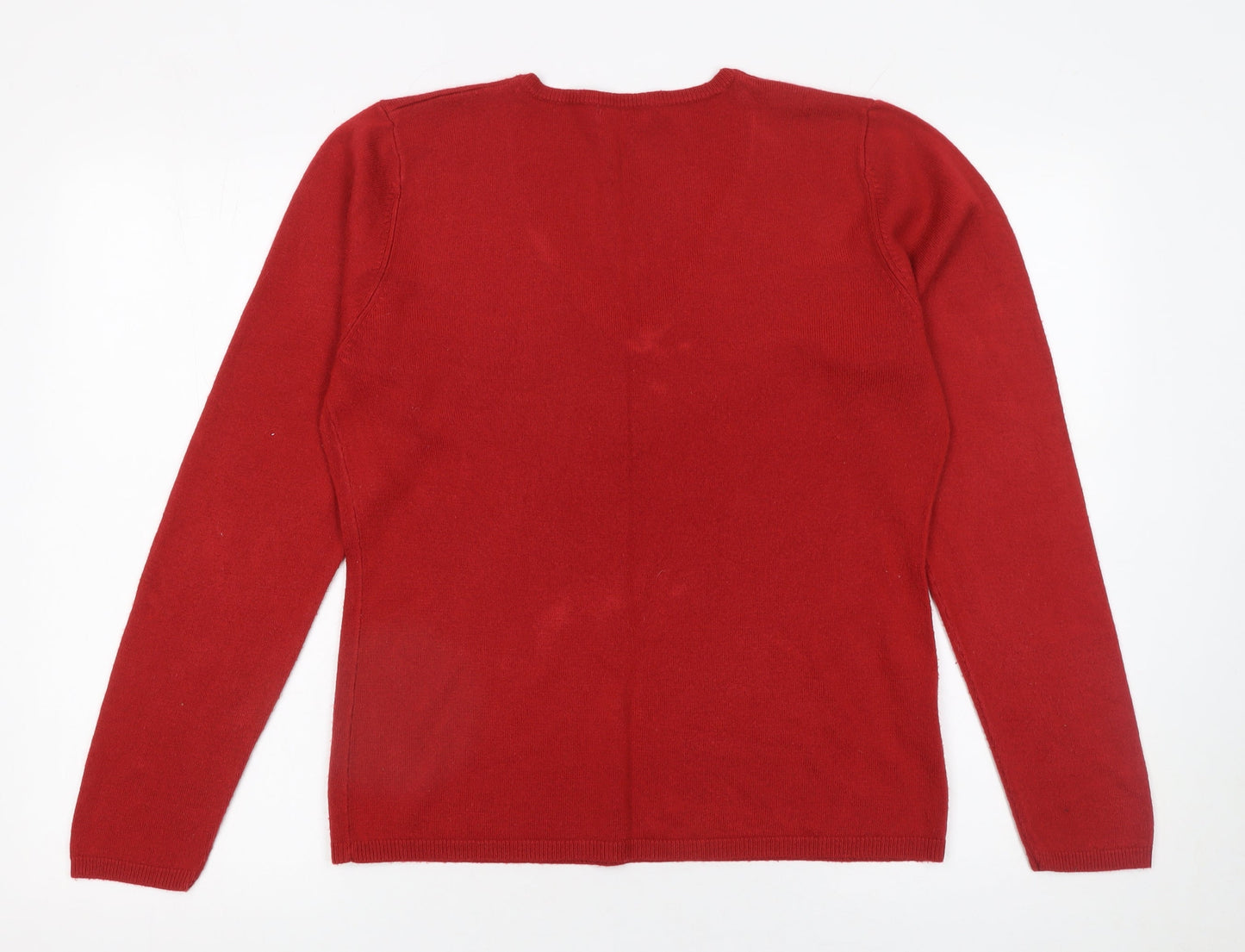Womens UK Size 16 Matalan Red Pullover Jumper