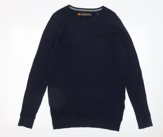 Mens UK Size M Ben Sherman Blue Pullover Jumper