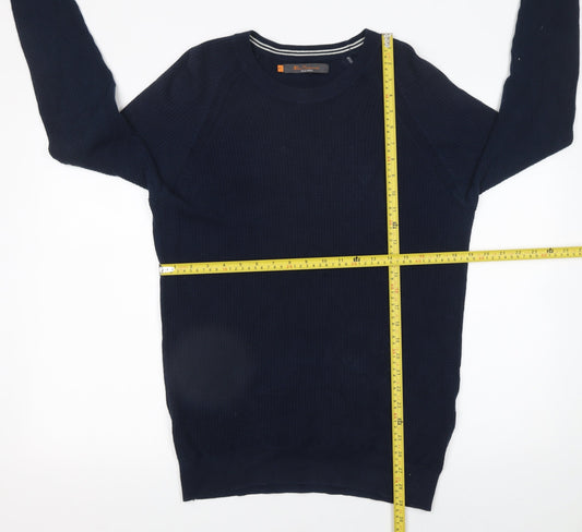 Mens UK Size M Ben Sherman Blue Pullover Jumper