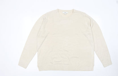 Womens UK Size 18 Marks and Spencer Beige Pullover Jumper