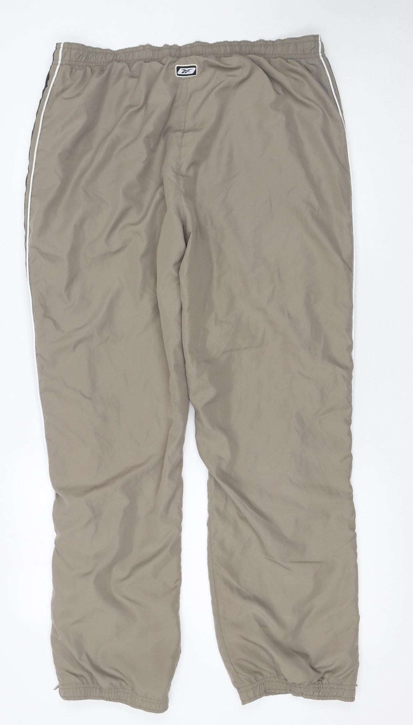 Mens UK Size L Reebok Relaxed Fit Jogger Beige Trousers
