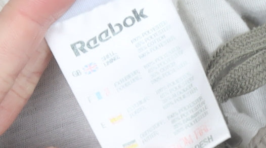 Mens UK Size L Reebok Relaxed Fit Jogger Beige Trousers