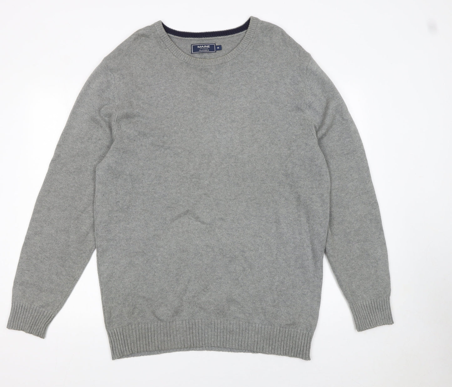 Mens UK Size M Maine New England Grey Pullover Jumper