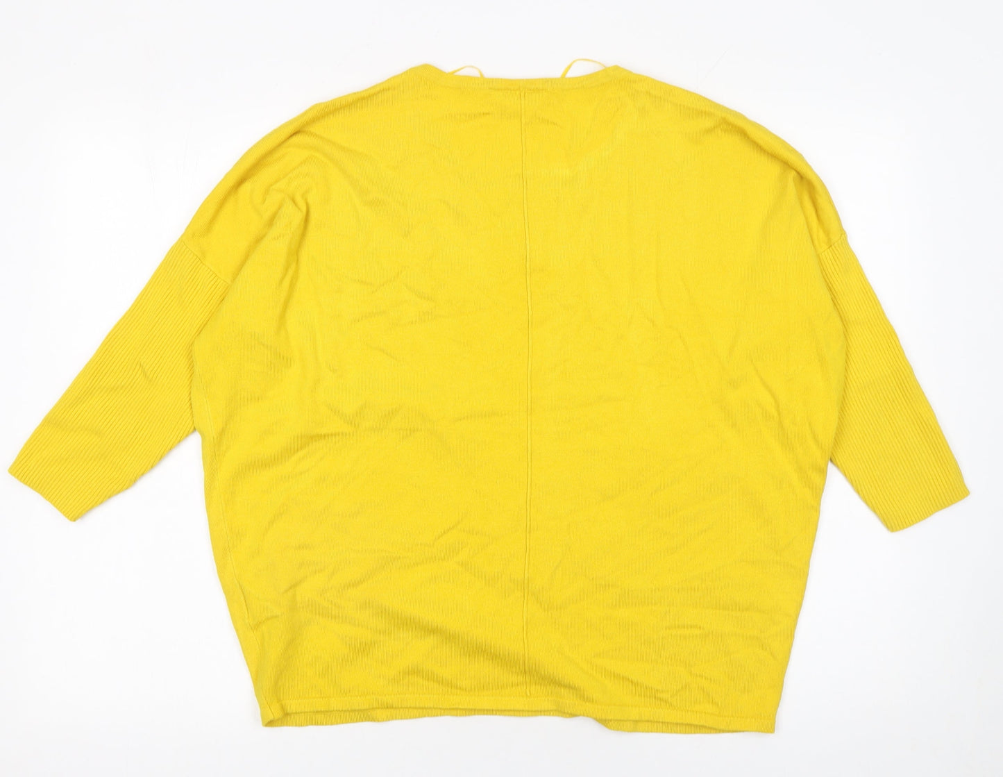 Womens UK Size XL Saint Tropez Yellow Pullover Jumper