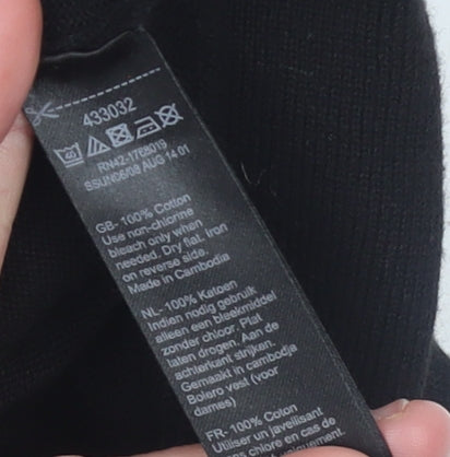 Womens UK Size M Monsoon Black Shrug Jumper