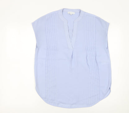 Womens UK Size 8 Warehouse Blue Tunic Blouse