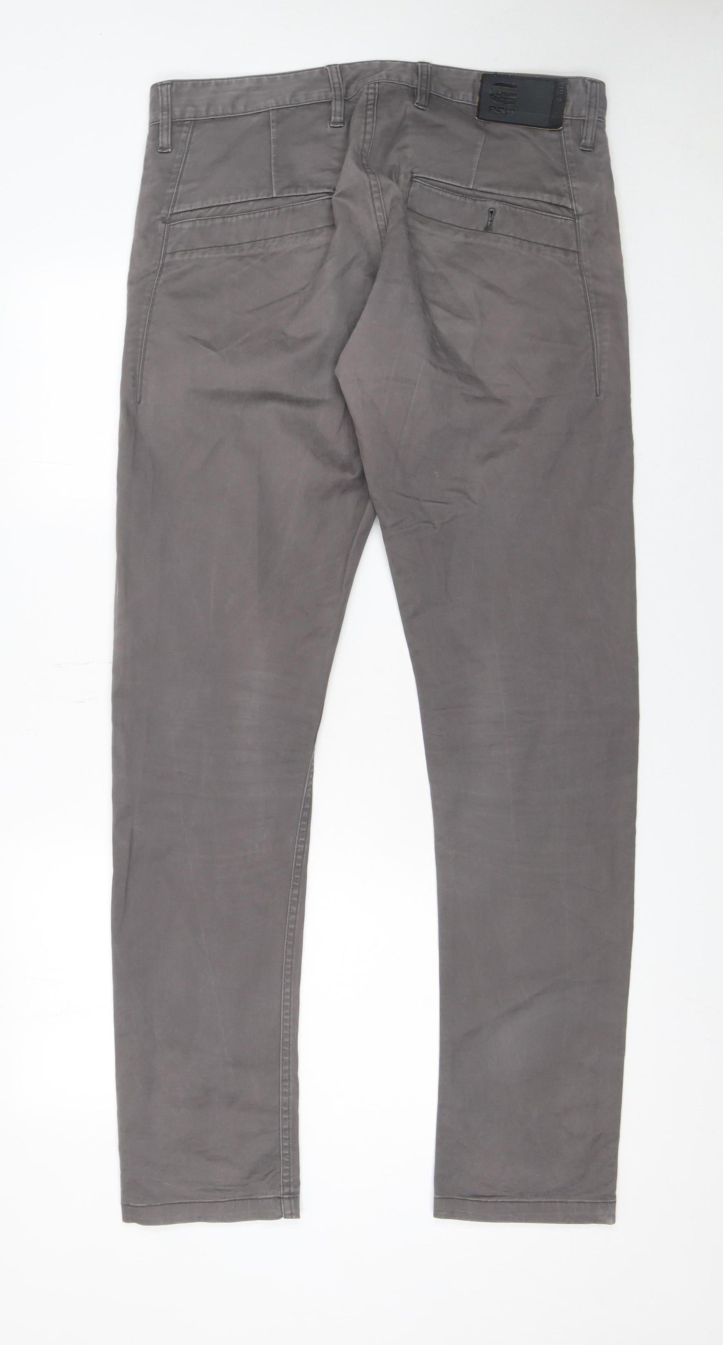 Mens UK Size L G-Star RAW Regular Fit Chino Grey Trousers