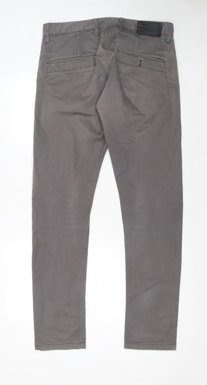 Mens UK Size L G-Star RAW Regular Fit Chino Grey Trousers