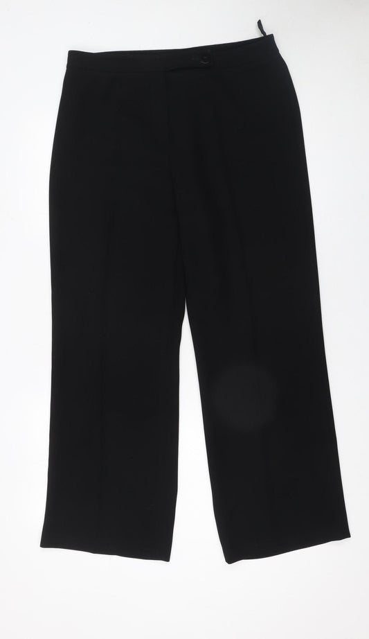 Womens UK Size 14 Principles Regular Fit Business Casual Workwear Black Trousers