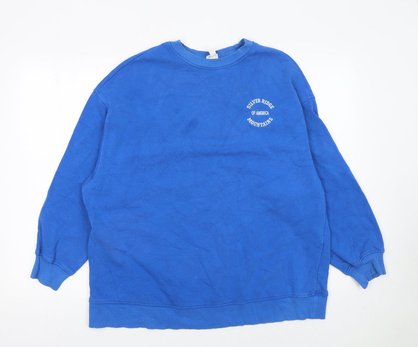 Womens UK Size XS H&M Blue Pullover Sweatshirt