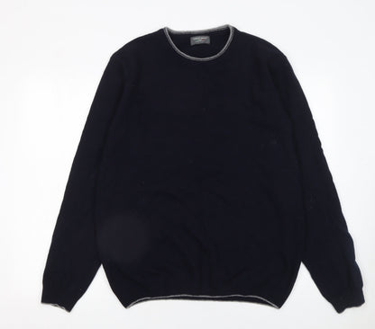 Mens UK Size XL Lorenzo Magni Blue Pullover Jumper