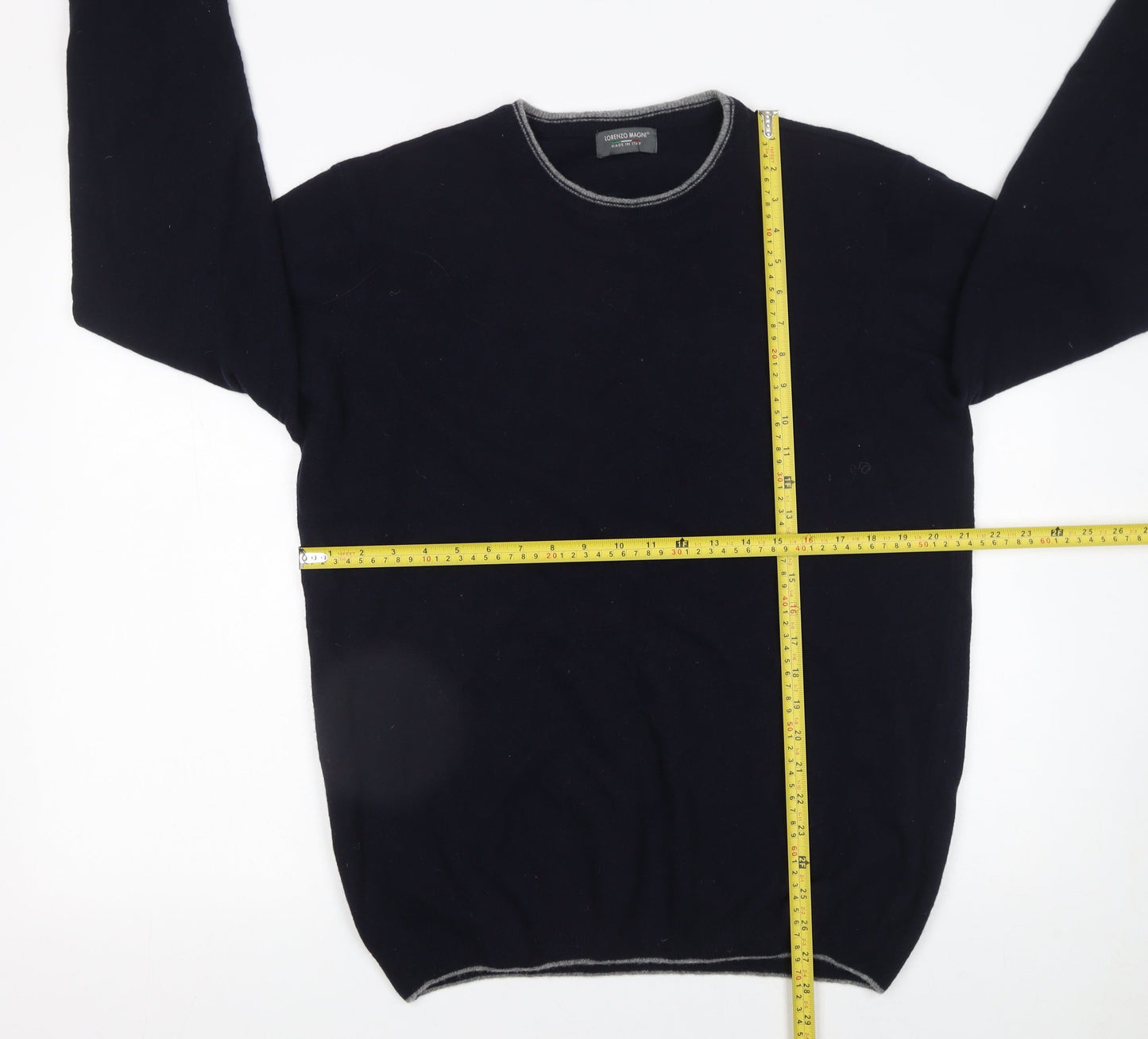 Mens UK Size XL Lorenzo Magni Blue Pullover Jumper