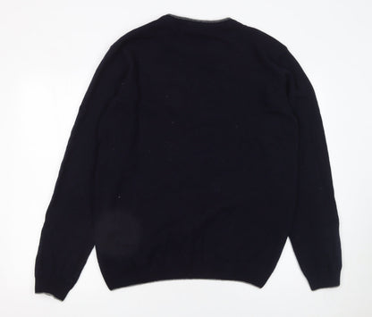 Mens UK Size XL Lorenzo Magni Blue Pullover Jumper
