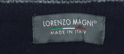 Mens UK Size XL Lorenzo Magni Blue Pullover Jumper