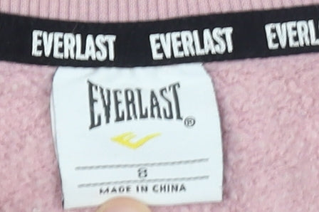 Womens UK Size S Everlast Pink Pullover Sweatshirt