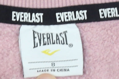 Womens UK Size S Everlast Pink Pullover Sweatshirt