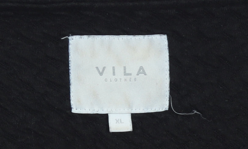 Womens UK Size XL VILA Black Cardigan Jumper