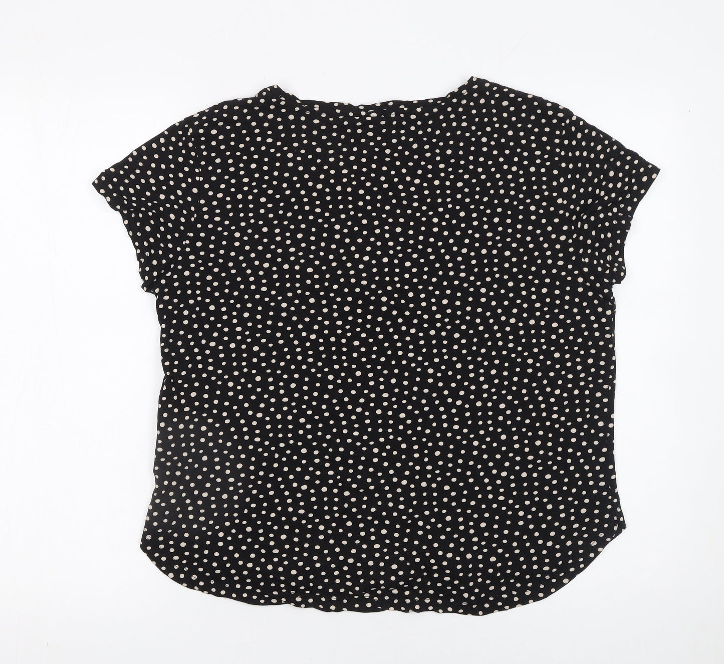 Womens UK Size 12 H&M Black Basic Blouse