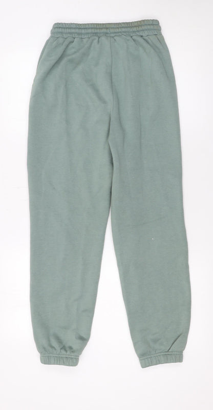 Womens UK Size XS Dunnes Stores Regular Fit Sweatpants Green Trousers
