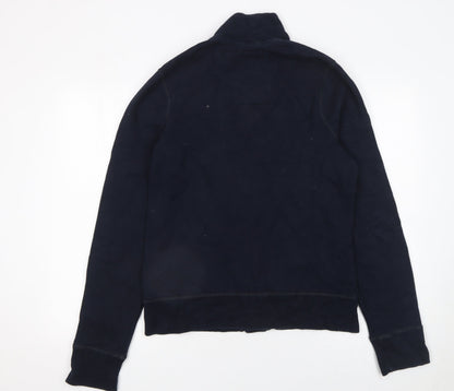 Mens UK Size M Hollister Blue Cardigan Jumper