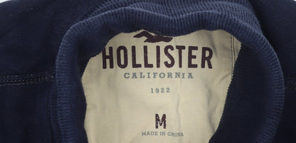 Mens UK Size M Hollister Blue Cardigan Jumper
