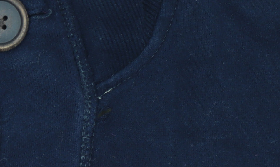 Mens UK Size M Hollister Blue Cardigan Jumper