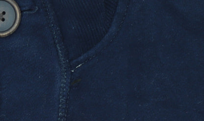 Mens UK Size M Hollister Blue Cardigan Jumper