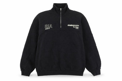 Womens UK Size 12 Bershka Black Pullover Sweatshirt